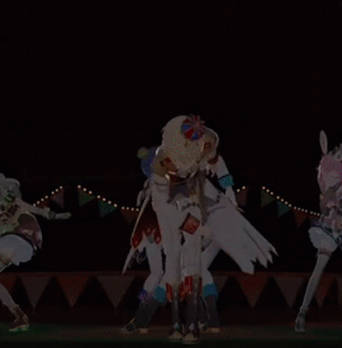 Group Dancing on Stage