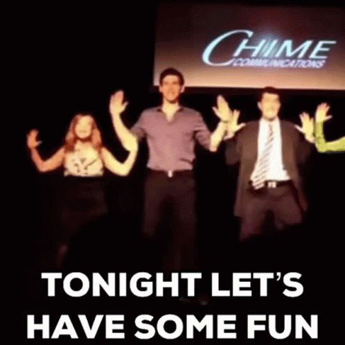 Group Dancing Tonight Let's Have Some Fun