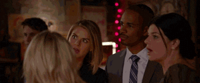 Group Friend Clutching Pearls GIF