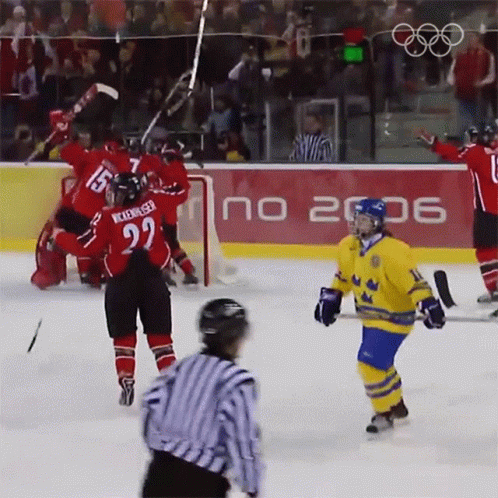 Group Hug Ice Hockey GIF