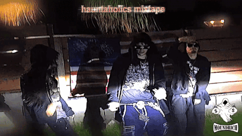 Group In Front Of Truck With Hauntedholics Mistape GIF