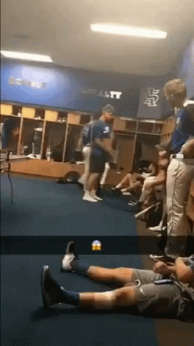 Group In Locker Room With Loyalty GIF