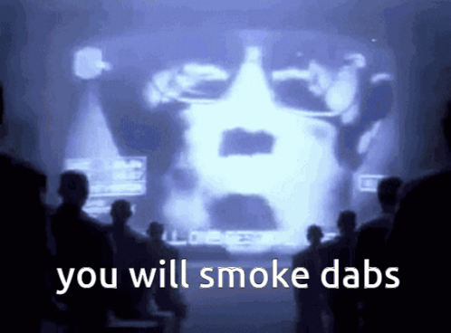 Group Looking at Screen You Will Smoke Dabs