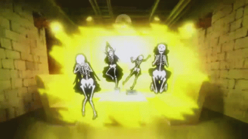 Group Of Adventurers Electrocuted GIF