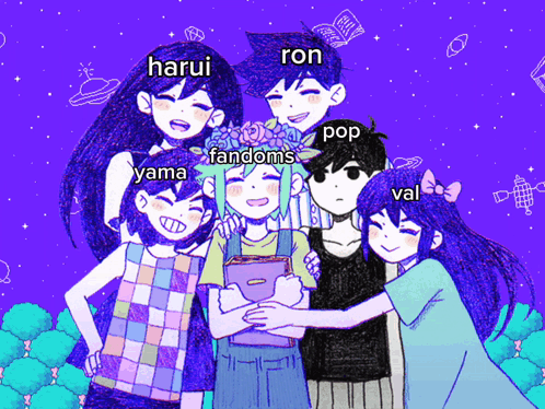 Group Of Anime Characters Harui Ron Pop Fandoms And Val GIF