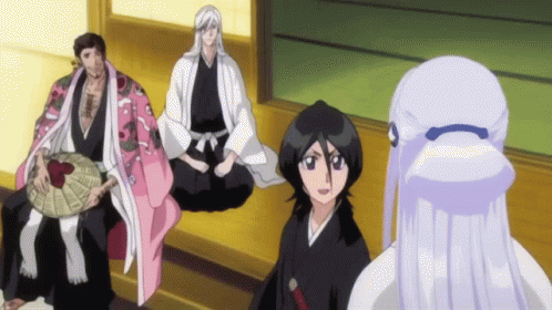 Group of Anime Characters Including Girl With White Hair