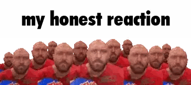 Group of Bald Men in Red Shirts
