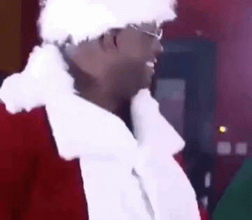 Group Of Black Santa Dancing GIF