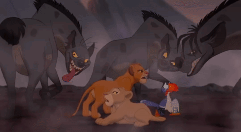 Group of Cartoon Characters Lion and Bird