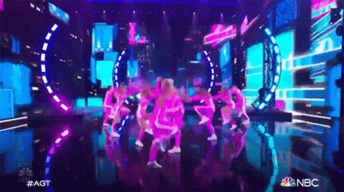 Group of Dancers Performing Stage NBC