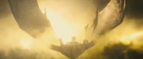 Group of Dragons Flying Over a Person