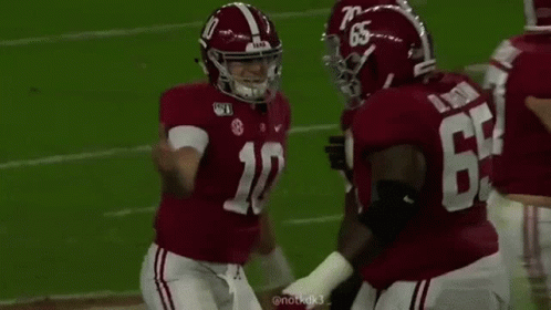 Group of Football Players on Field