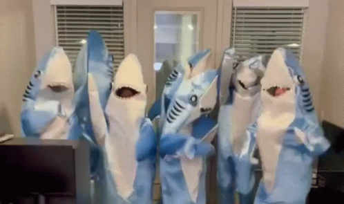 Group Of Friends Baby Shark GIF