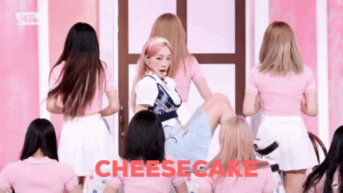 Group of Girls in Pink Dancing Cheesecake