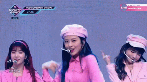 Group Of Girls Standing On Stage GIF