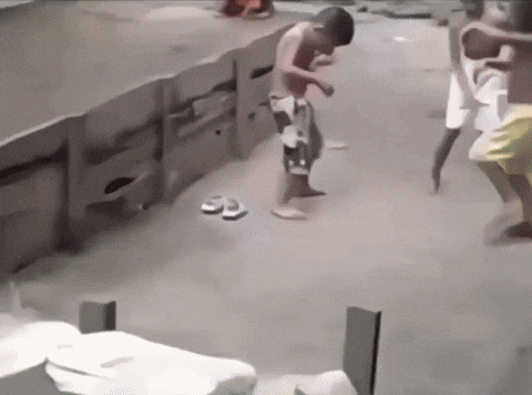 Group Of Kids Dancing Without Shirts GIF