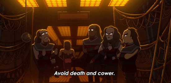 Group Of Klingons Star Trek Lower Deck GIF
