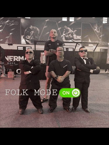 Group of Men Folk Mode