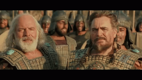 Group Of Men In Armor GIF