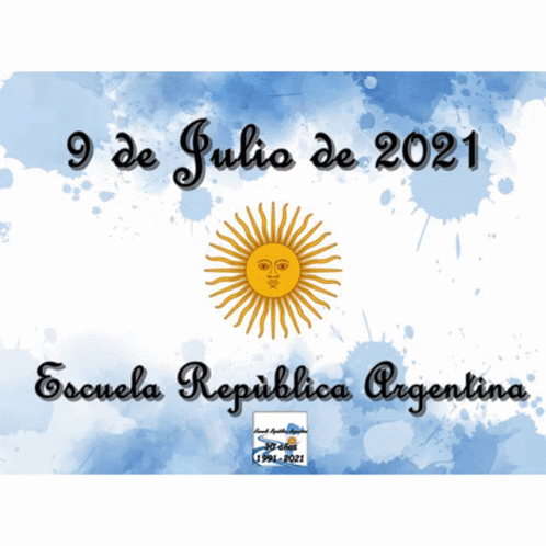 Group Of Men In Front Of Building Saying Les Deseamos Un Feliz Día De La Independencia GIF