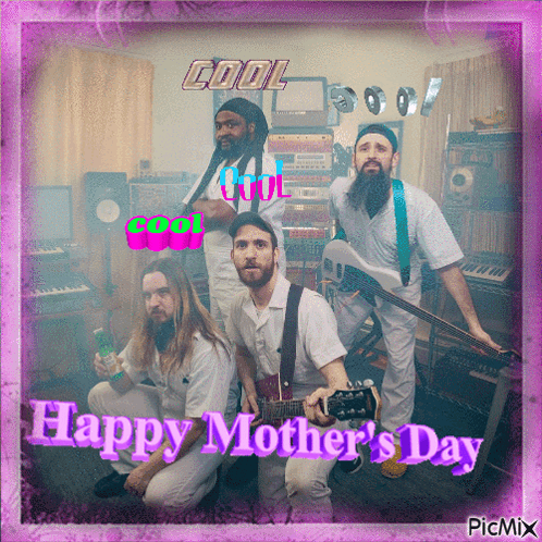 Group of Men Posing Happy Mother's Day