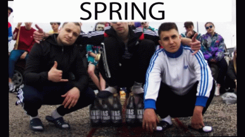 Group of Men Posing With Spring