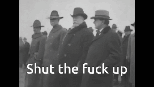 Group Of Men Saying Shut The Fuck Up GIF