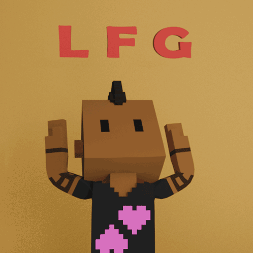 Group Of Men Standing With LFG GIF