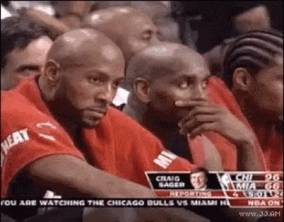 Group Of Men Watching Basketball Game GIF