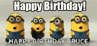 Group Of Minions Standing With Open Mouths GIF