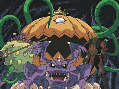 Group of Monsters With Crowned One