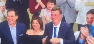 Group Of People Applauding In Room GIF