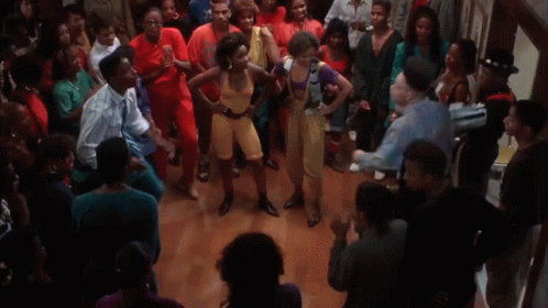 Group of People Dancing in a Room