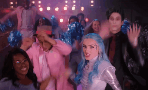 Group of People Dancing in Dark Room
