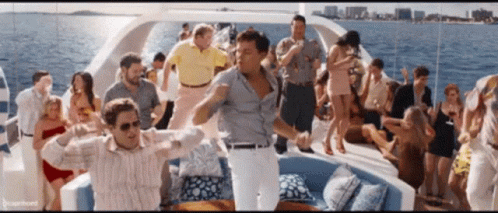 Group Of People Dancing On Boat Sugarbound GIF