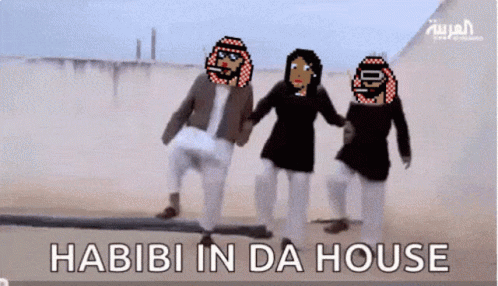 Group of People Holding Hands Habibi in Da House
