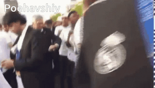 Group of People in Line Poehavshiy