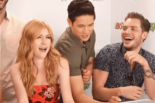 Group of People Laughing Together