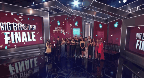Group Of People On Stage Big Brother Finale GIF