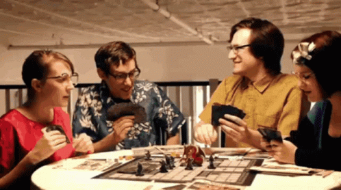 Group of People Playing Board Game