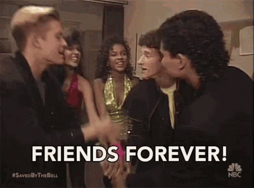 Group Of People Saying Friends Forever GIF