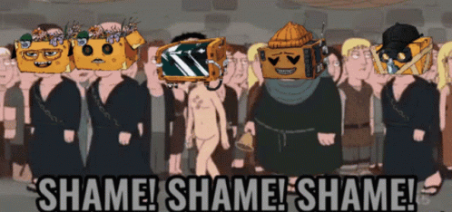 Group of People Shame Shame Shame
