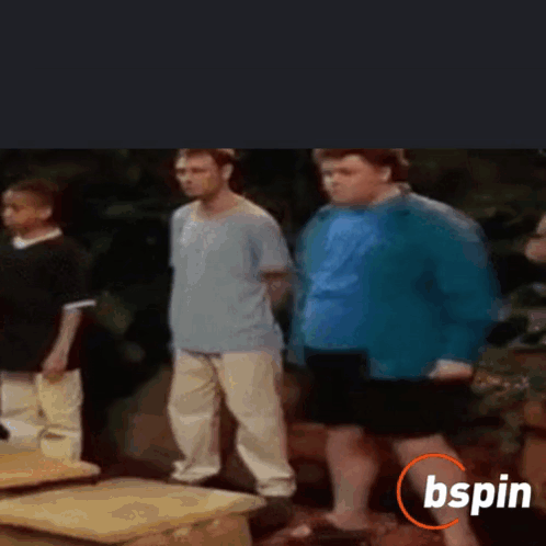 Group of People Standing With Bspin Logo