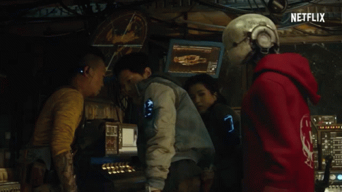 Group Of People Watching Netflix GIF