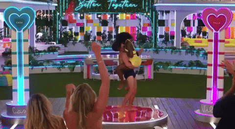 Group Of People With Better Together Sign GIF
