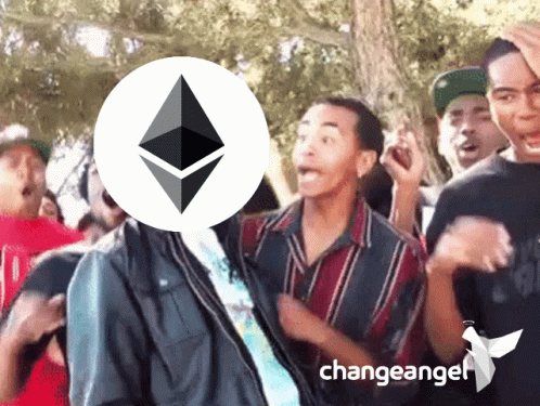 Group Of People With Change Angel Logo GIF