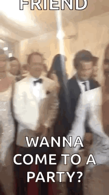 Group of People with Friend Wanna Come to a Party