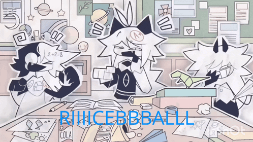 Group Of People With Princebbball In Blue Letters GIF