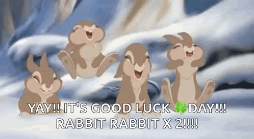 Group Of Rabbits On Snow GIF