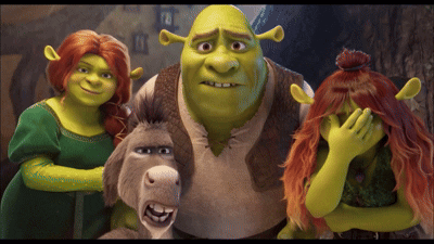 Group of Shrek Characters Posing for Photo